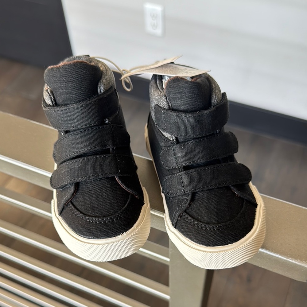 Black Kids High-Top Sneakers Old Navy